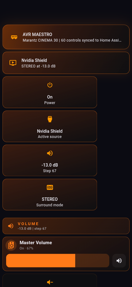 The same dashboard at phone width, reflowed into a single column